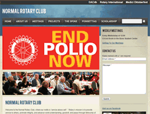 Tablet Screenshot of normalrotary.org